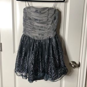 Light and dark grey sparkly dress